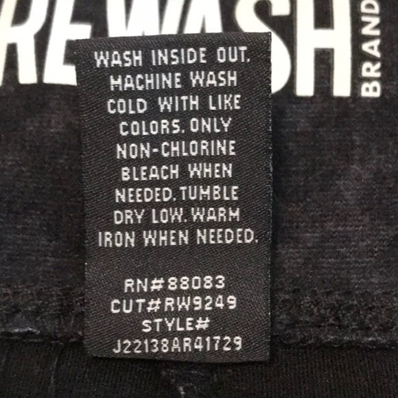 REWASH Juniors Medium Dark Leopard Print Skinny Knit Pants - Picture 10 of 13